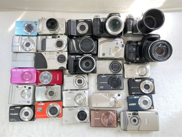 K334-△ コンパクト デジタルカメラ 30点まとめ SONY/OLYMPUS/ROCOH