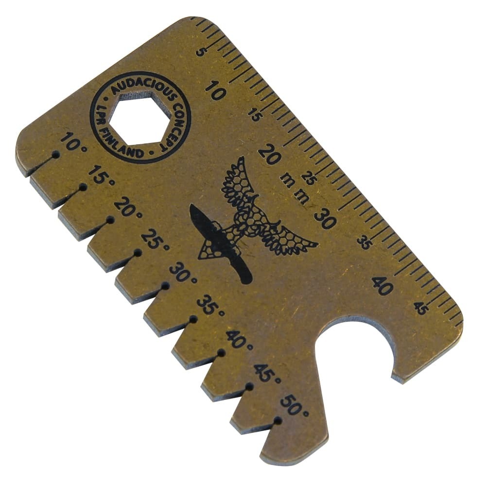AuCon dog tag type multi tool Dog Tag 2.0 [ bronze ] Mini tool measurement . tool multifunction corkscrew spanner 