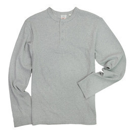 AVIREX футболка длинный рукав застежка с планкой одноцветный tei Lee [ серый / S размер ] длинный футболка long T