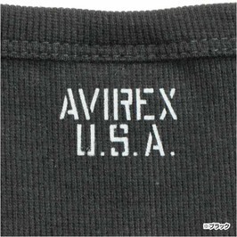 AVIREX футболка длинный рукав застежка с планкой одноцветный tei Lee [ серый / S размер ] длинный футболка long T