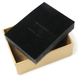 ギフトボックス 貼り箱 8.5×6.5×3cm アクセサリーケース [ ブラウン / 1個 ] プレゼントボックス_画像4