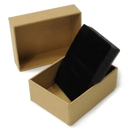 ギフトボックス 貼り箱 8.5×6.5×3cm アクセサリーケース [ ブラウン / 1個 ] プレゼントボックス_画像2