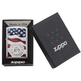ZPPO 星条旗 USAスタンプ 29395 ハイポリッシュクローム ジッポー オイルライター ZIPPO_画像5