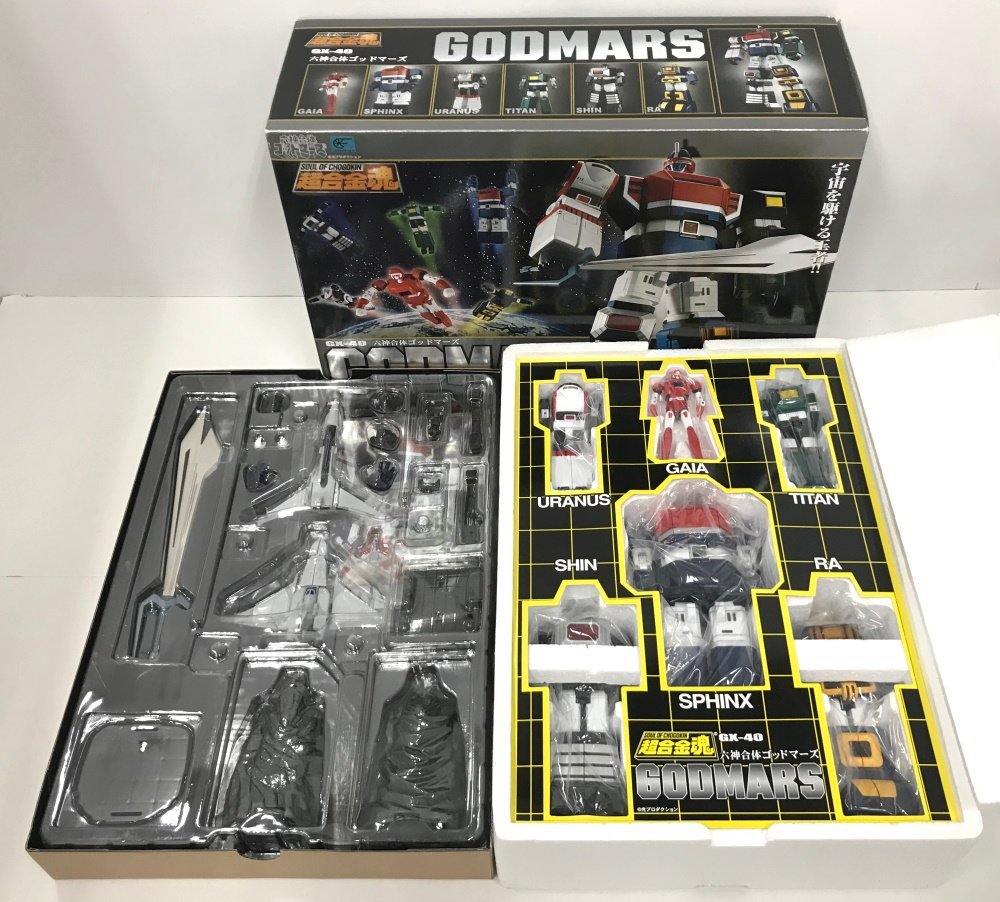 M792☆ バンダイ 超合金魂 GX-40 六神合体ゴッドマーズ 開封品 / 中古