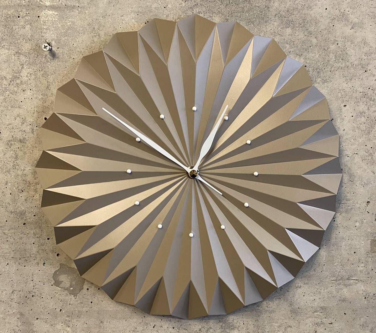 Sculptural Wall Clock / gray(検索 スウィープ,北欧ビンテージ,サンバースト,ミッドセンチュリー,イームズ,50's,60's,スペースエイジ_画像1