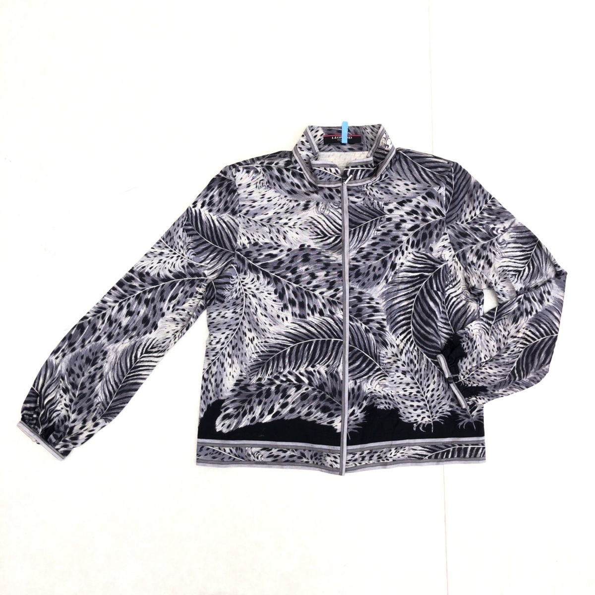 国内正規品 LEONARD レオナール 総柄 ウール シルク ジップ