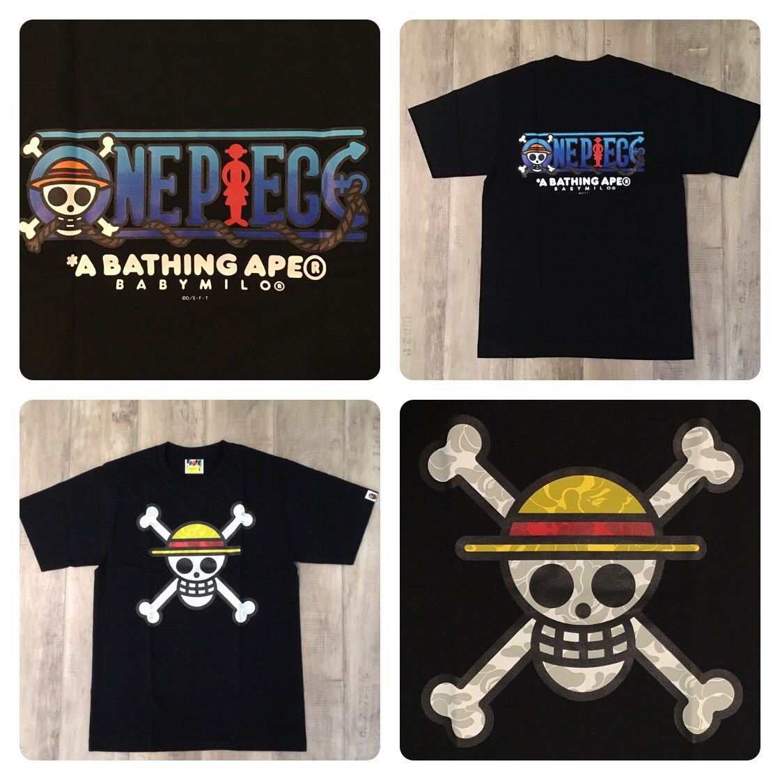 ★新品★ STRAW HAT JOLLY ROGER Tシャツ Sサイズ a bathing ape one piece bape ワンピース エイプ ベイプ アベイシングエイプ luffy ch5