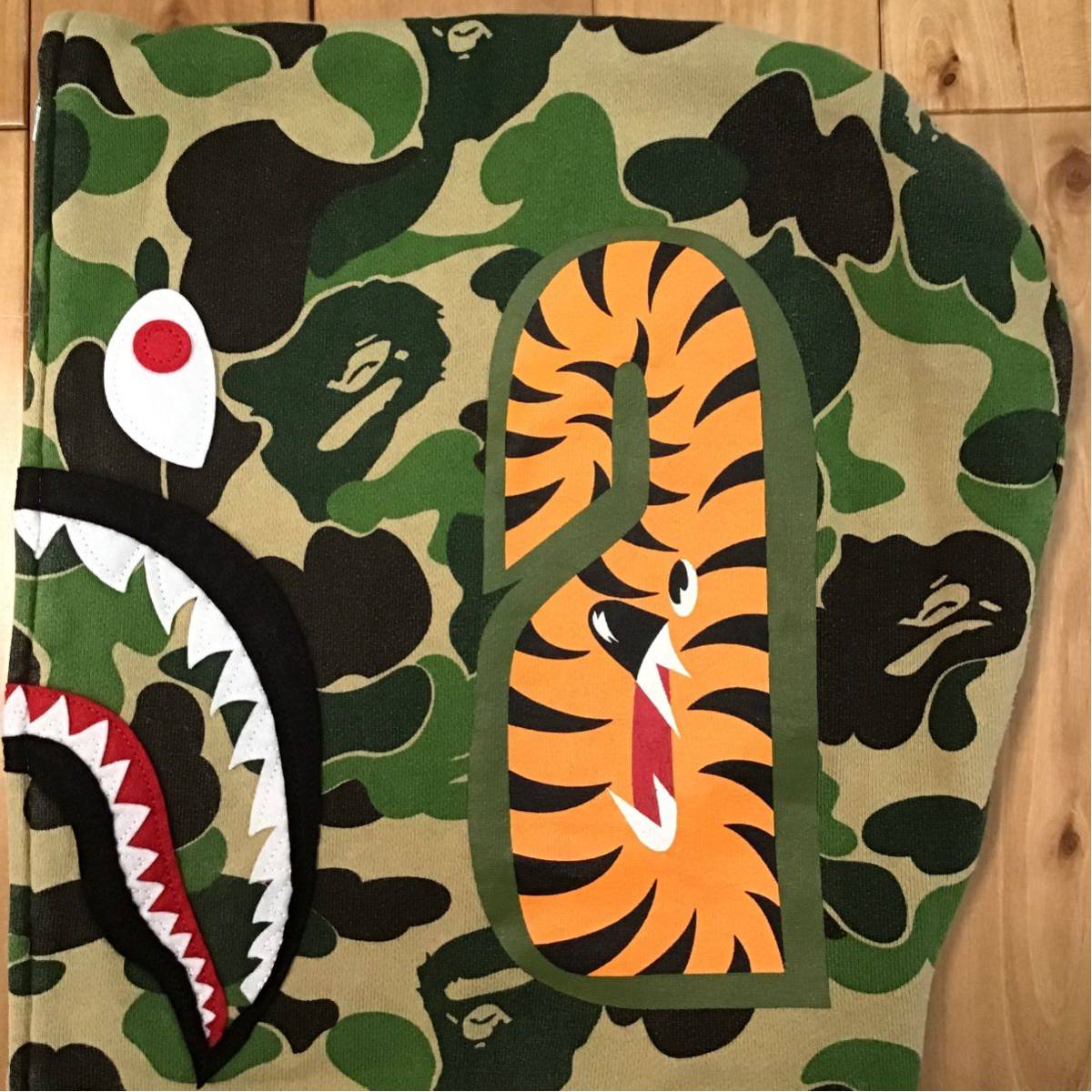 *XL* ABC camo green Shark Parker shark full zip hoodie a bathing ape bape Ape Bape A Bathing Ape ABC утка камуфляж t44