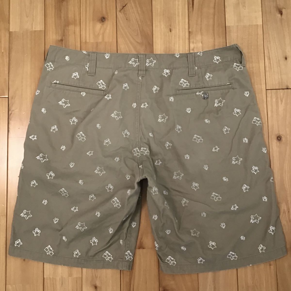 ★蓄光★ XL BAPESTA ハーフパンツ a bathing ape bape sta shorts エイプ ベイプ アベイシングエイプ ショーツ スター STAR 65t_画像5