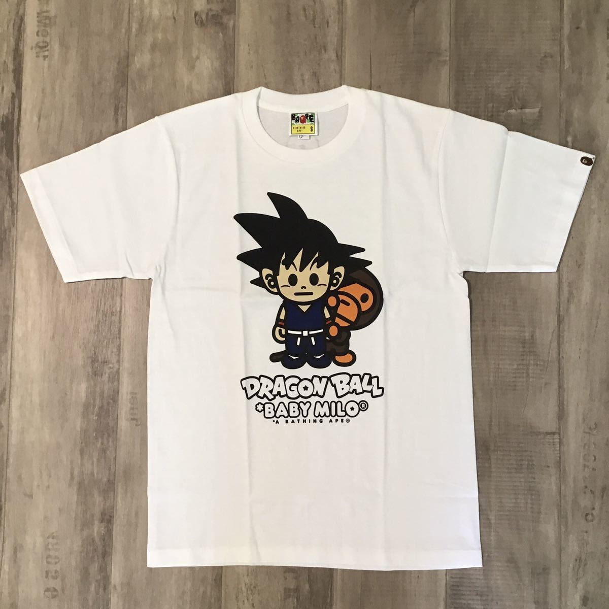 ★新品★ ドラゴンボール BAPE milo 悟空 Tシャツ Sサイズ dragonball a bathing ape マイロ エイプ ベイプ アベイシングエイプ e5e