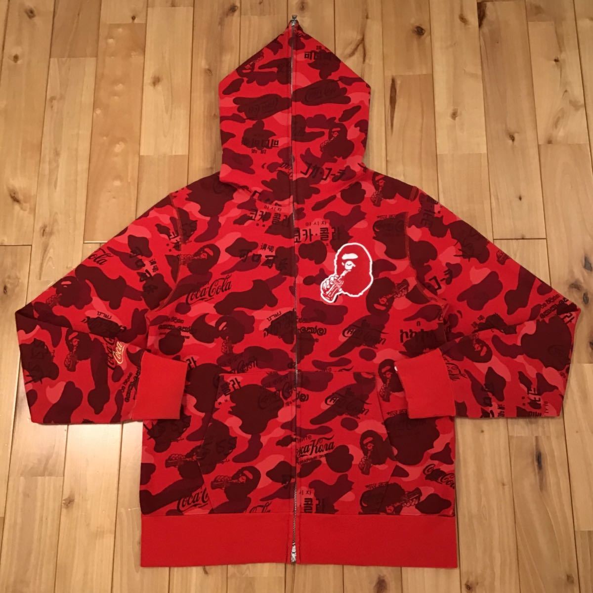 Coca cola Red camo フルジップ パーカー Lサイズ BAPE full zip hoodie a bathing ape エイプ  ベイプ アベイシングエイプ コカコーラ c62 product details | Yahoo! Auctions Japan proxy  bidding and shopping service | FROM