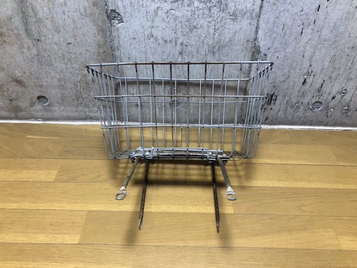 ホワイトダックス くるくる 前カゴ フロントバスケット 純正当時物