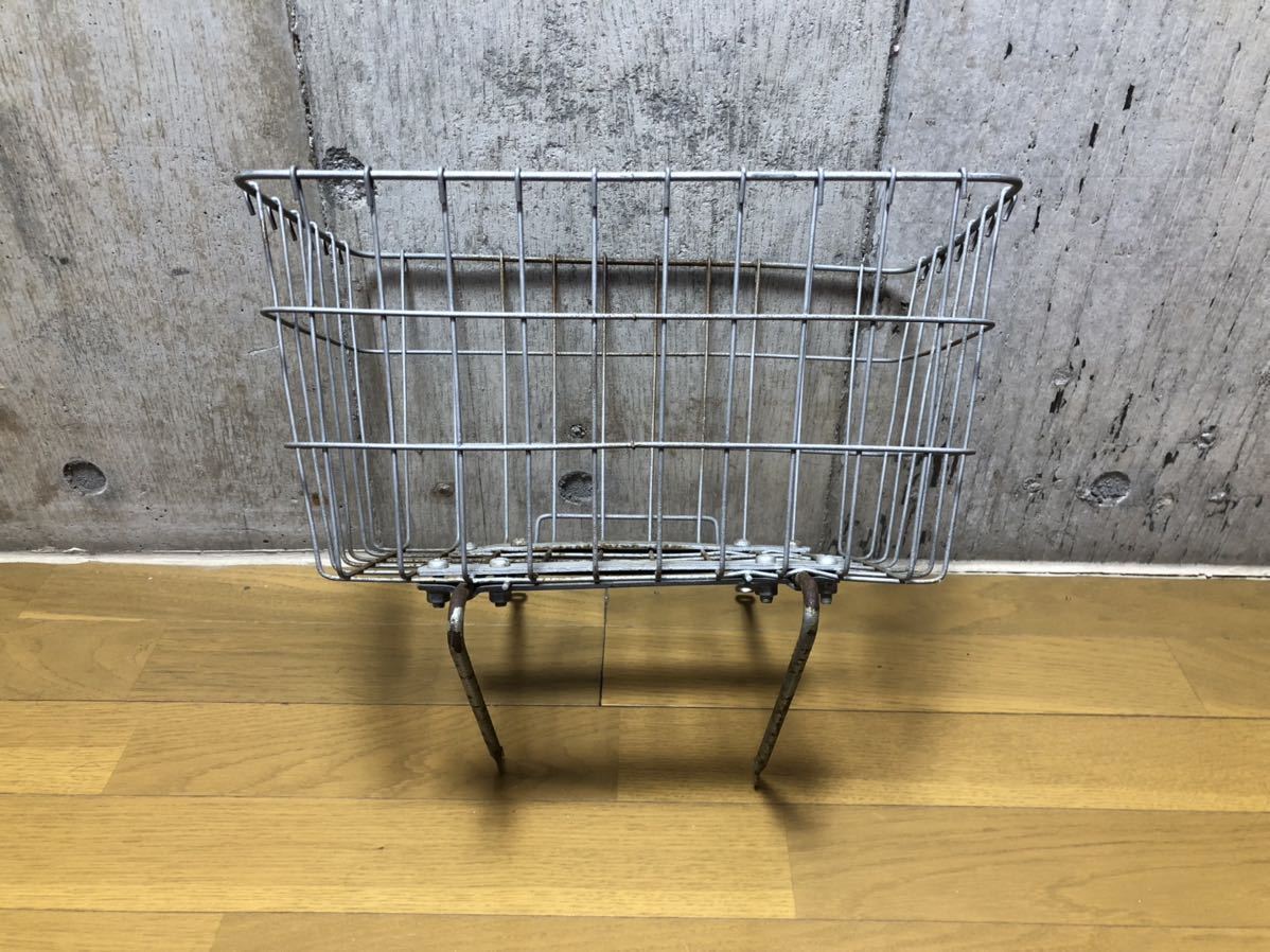 ホワイトダックス くるくる 前カゴ フロントバスケット 純正当時物