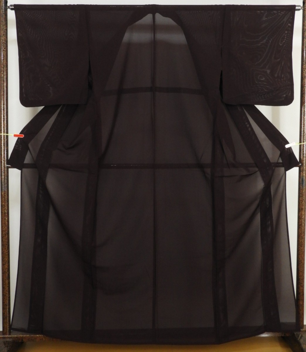 春のコレクション J109　正絹　絽　夏　色無地着物　【美品】　身丈161cm 仕立て上がり