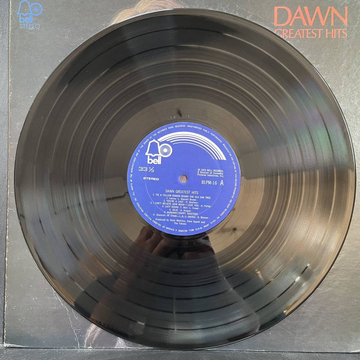 20527T 12inch LP★ドーン/DAWN featuring Tony Orlando/DAWN GREATEST HITS ★BLPM-16_画像3