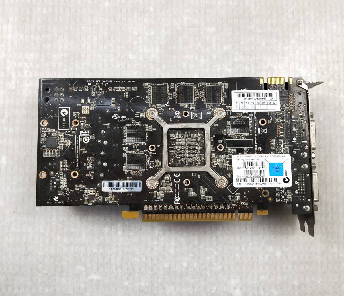 【中古パーツ】GeForce GTX550Ti 1G GDDR5 MiniHDMI/DVI グラフィックポード /ビデオカード PCI-E ■XK839-2_画像2