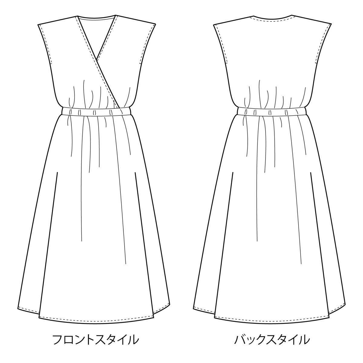 張り合せ不要 型紙 大人 カシュクールワンピース S 5l 型紙 売買されたオークション情報 Yahooの商品情報をアーカイブ公開 オークファン Aucfan Com