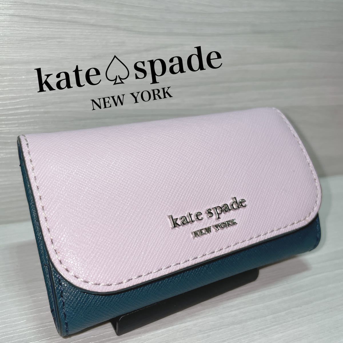 豊富な安い kate spade new york - kate spade バイカラー キーケース