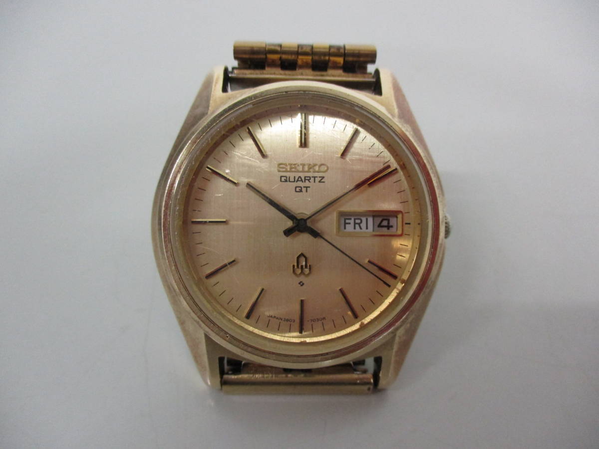 □36569□SEIKO/セイコー QT 3803-7031 クオーツ 腕時計 デイデイト