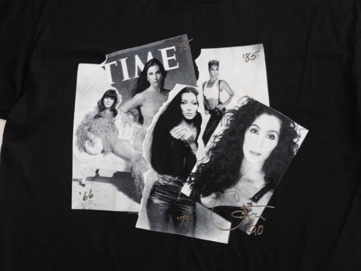 【XL】90s CHER 両面プリント tシャツ hanes アメリカ製 シングルステッチ ヴィンテージ 70s 80s USA製 シェール 音楽 バンド ムービー_画像4