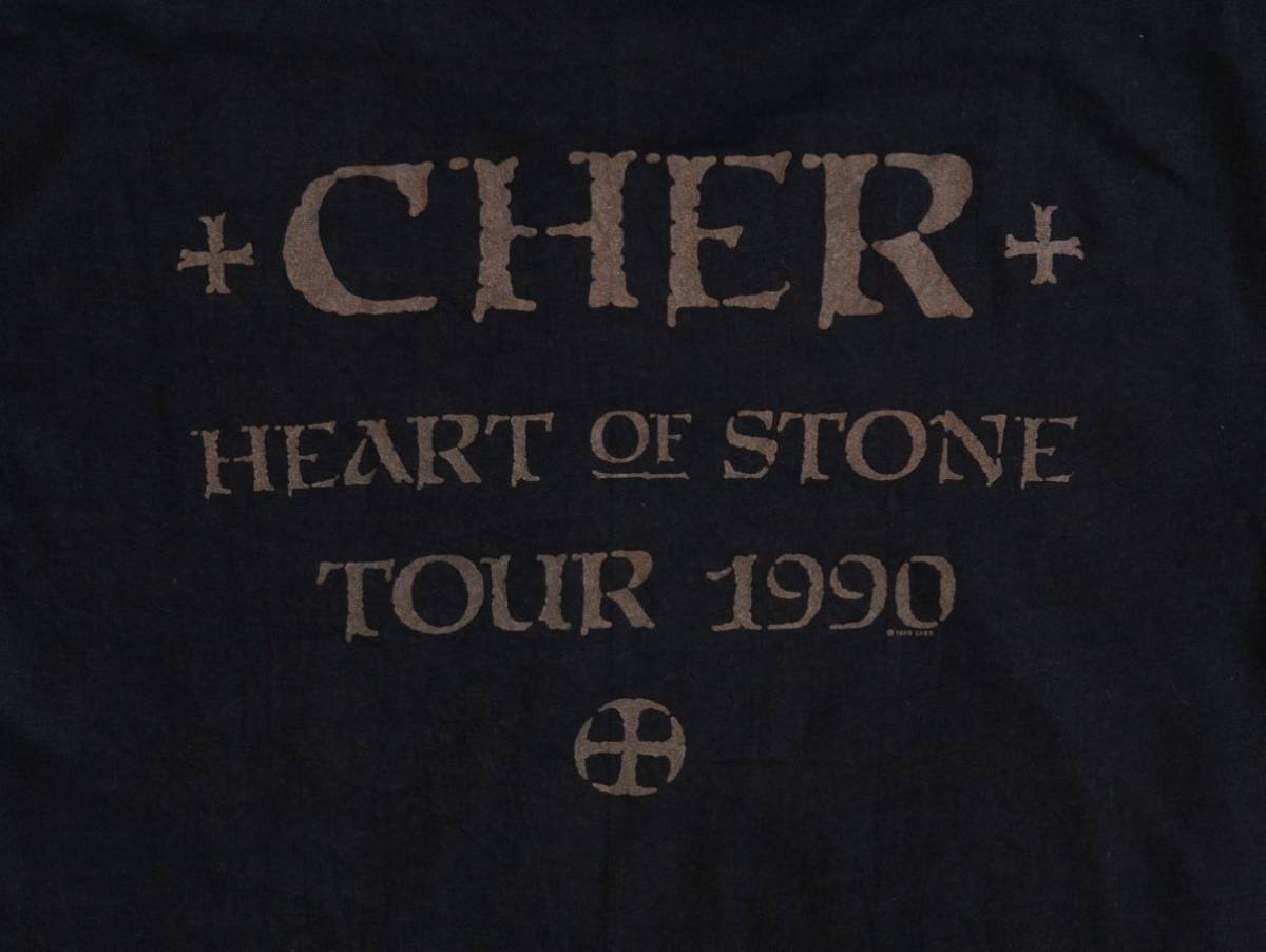 【XL】90s CHER 両面プリント tシャツ hanes アメリカ製 シングルステッチ ヴィンテージ 70s 80s USA製 シェール 音楽 バンド ムービー_画像5