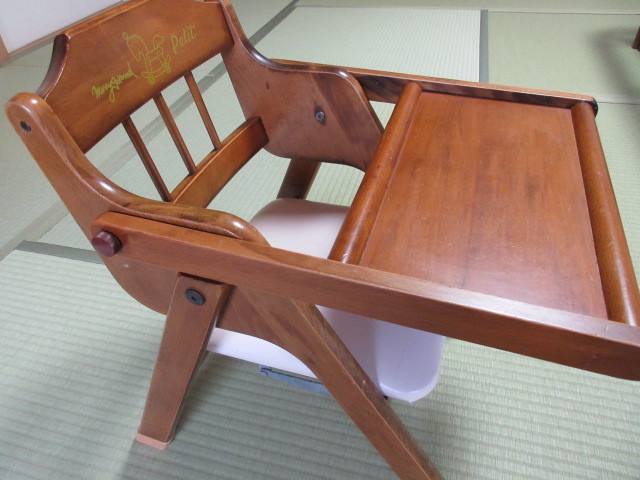 木製子供椅子　座敷椅子　_画像1