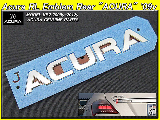 レジェンドKB2【ACURA】アキュラRL純正USエンブレム-リアACURA文字/USDM北米仕様USA米国ホンダLEGENDトランクパネル取付け海外アメリカ_画像1