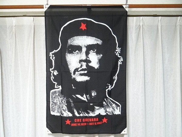 【SEAL限定商品】 バナー フラッグ キューバ 革命家 Guevara Che チェ・ゲバラ 新品 旗 インテリア ガレージ その他