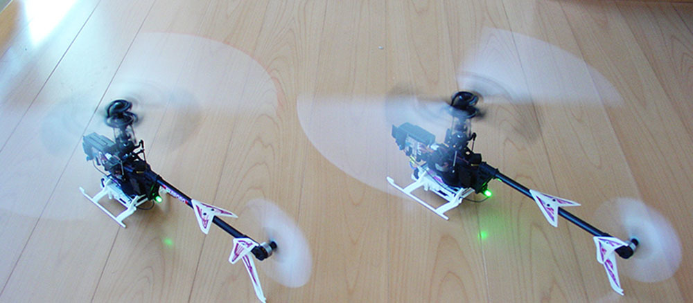 ヒロボー シングルローター電動RCヘリ S.R.B クォークSG 2機と ヒロボー シングルローター電動RCヘリ S.R.B クォークSG 2機と