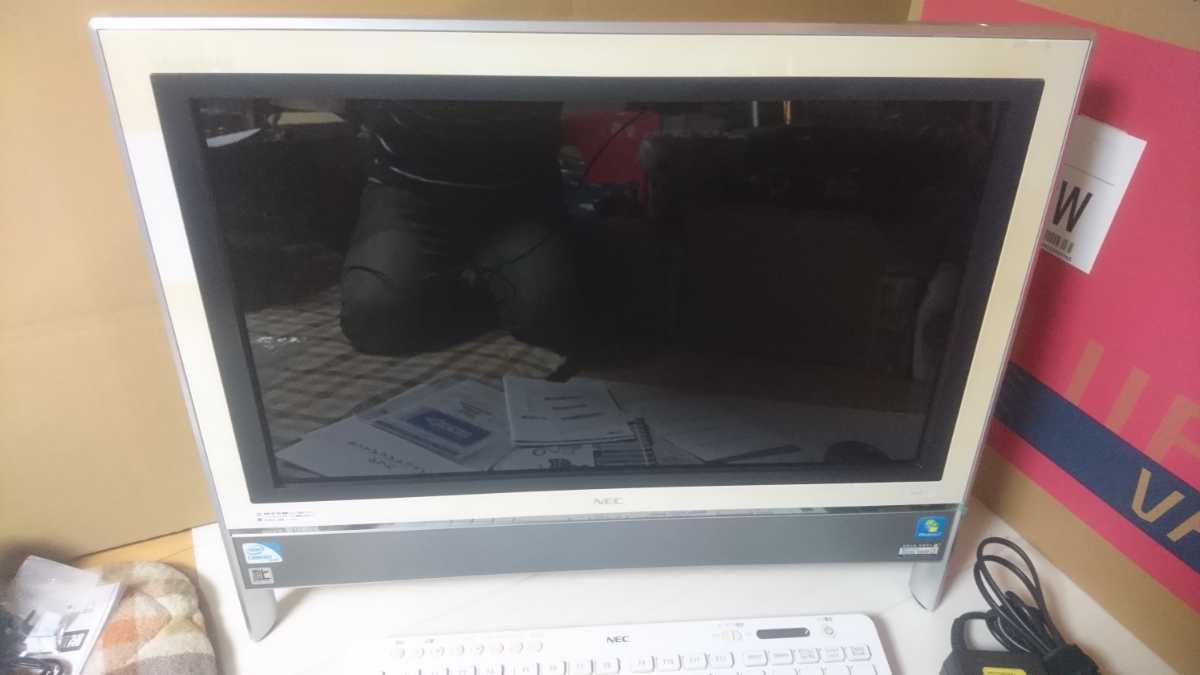 中古 NEC VALUESTAR VN370/F Win7 インテル Celeron Office デスクトップ パソコン 本体一体型 キーボード マウス_画像2