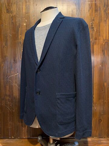 K263 men's jacket MK MICHEL KLEIN HOMME Michel Klein navy navy blue tailored 2B 2. thin large size / XL (8)