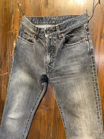 K282 мужской брюки HOLLYWOOD RANCH MARKET HRM Hollywood Ranch Market джинсы Denim черный серый тонкий W28 единый стоимость доставки 520 иен 