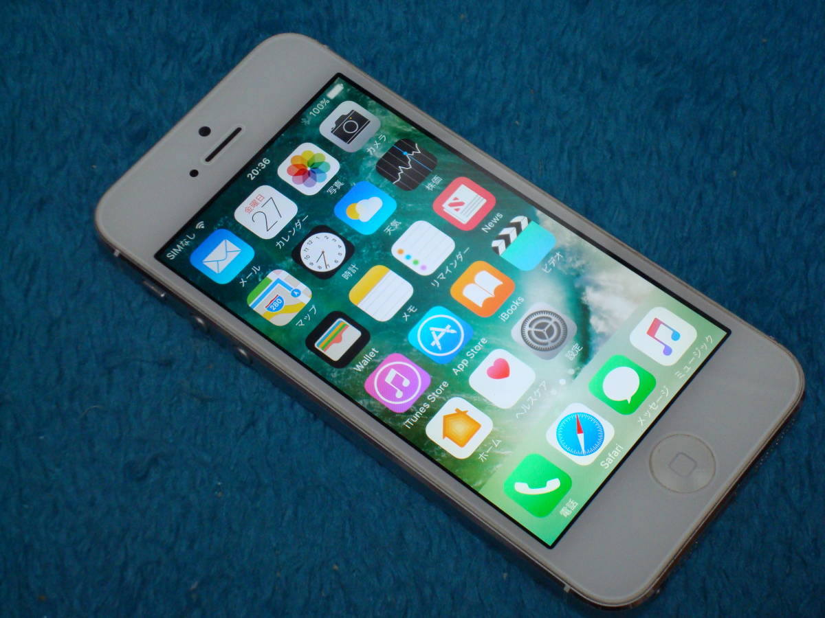 iPhone 5 64GB A1429 iOS 10.3.4 auキャリア 美品 バッテリ新品交換済 送料無料