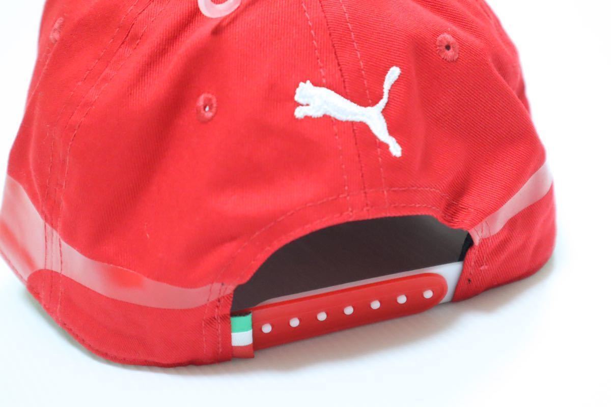 新品 PUMA プーマ Ferrari フェラーリ SF ファンウェアー　ベースボールキャップ　赤　レッド_画像4