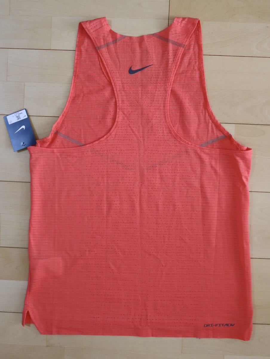 新品　定価10450円 XLサイズ　ナイキ NIKE ドライフィット　ランディビジョン　メンズ　ランニング　タンクトップ オレンジ_画像3