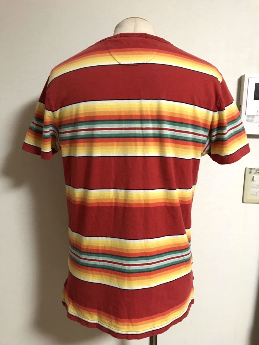 POLO RALPH LAUREN Polo Ralph Lauren neitib окантовка застежка с планкой футболка M короткий рукав Vintage xpv