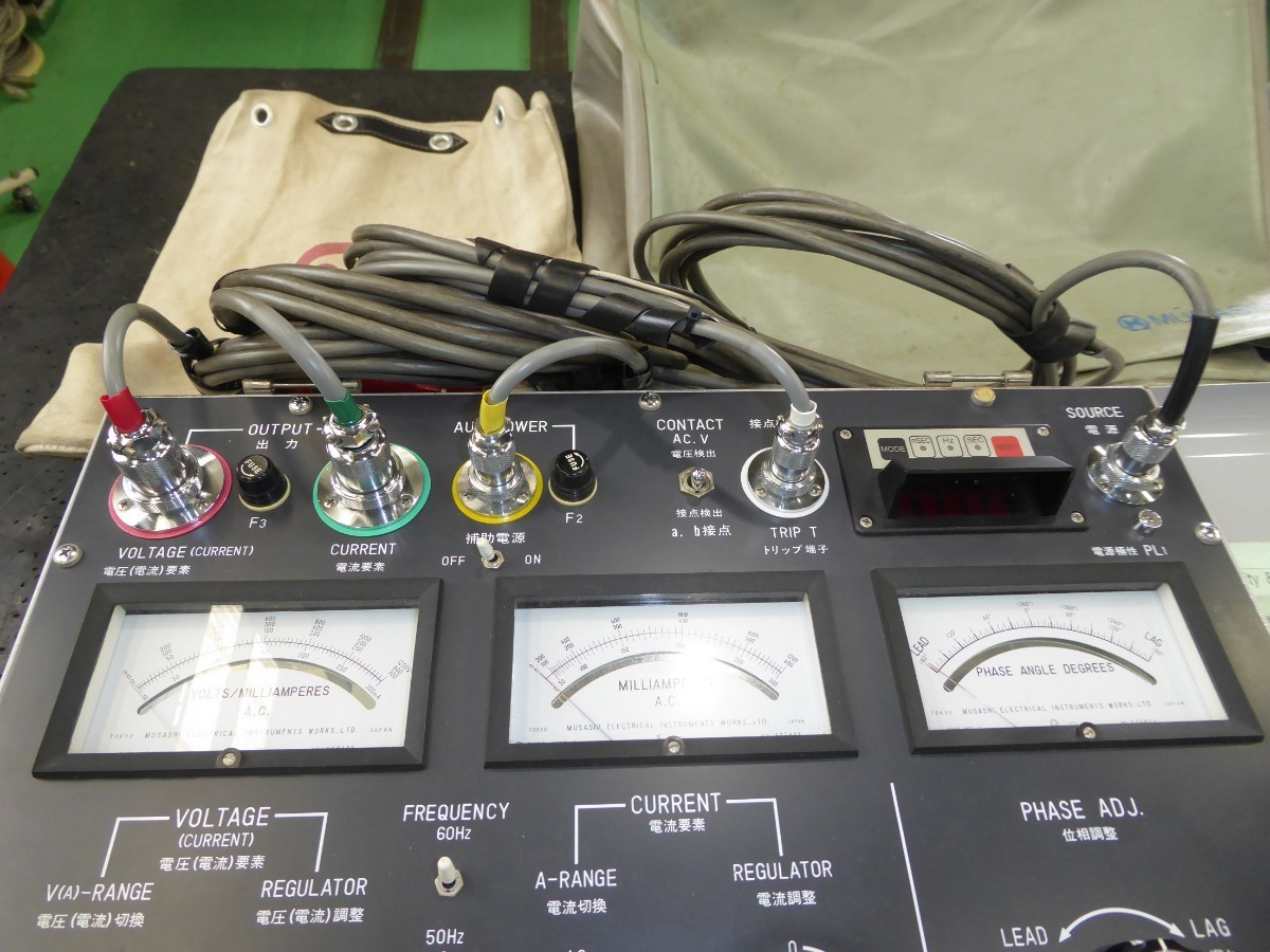 RDF-2V 位相特性試験器 ムサシ電機計器製作所 動作確認済 付属品 RDF-2V 位相特性試験器 ムサシ電機計器製作所 動作確認済 付属品