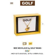 未使用品【ハチ　ネックレス】GOLFWANG　ゴルフワン　タイラーザクリエイター ネックレス　ロゴ　BEE_画像1