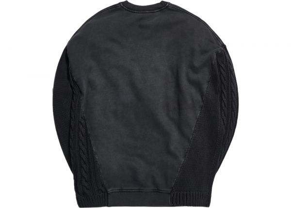 中古美品　KITH キス　COMBO KNIT CREWNECK　クルーネック　スウェット　トレーナー　ブラック-Lサイズ_画像2