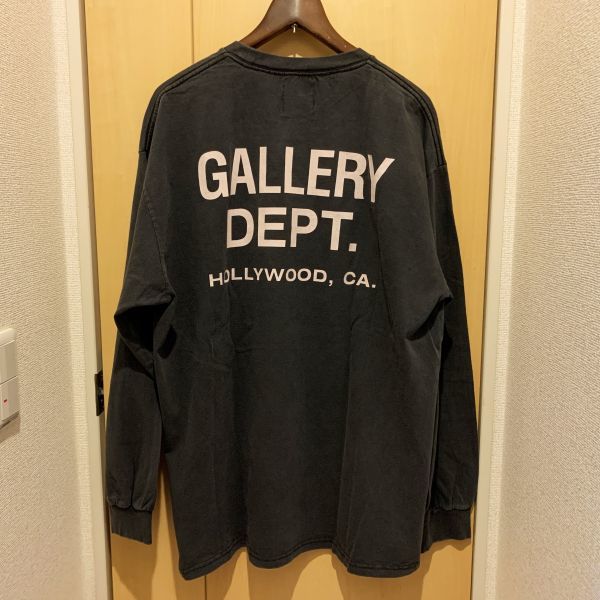 新品　ギャラリーデプト　GALLERY DEPT. ロングスリーブ　Tシャツ　ロンT　 クルーネック 長袖 Tシャツ -Lサイズ　ブラック_画像2