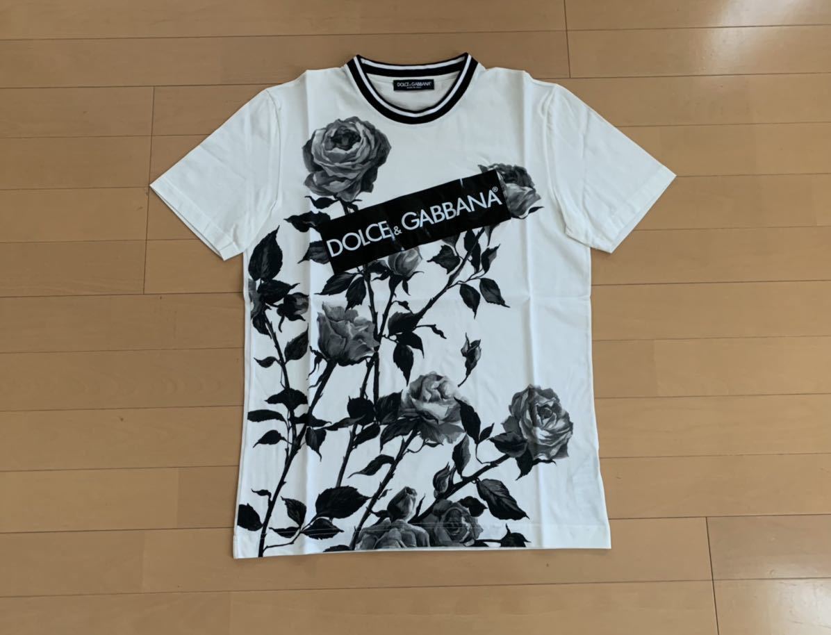 ドルチェ&ガッバーナ DG KING ブランドロゴ FLOWER 半袖 Tシャツ