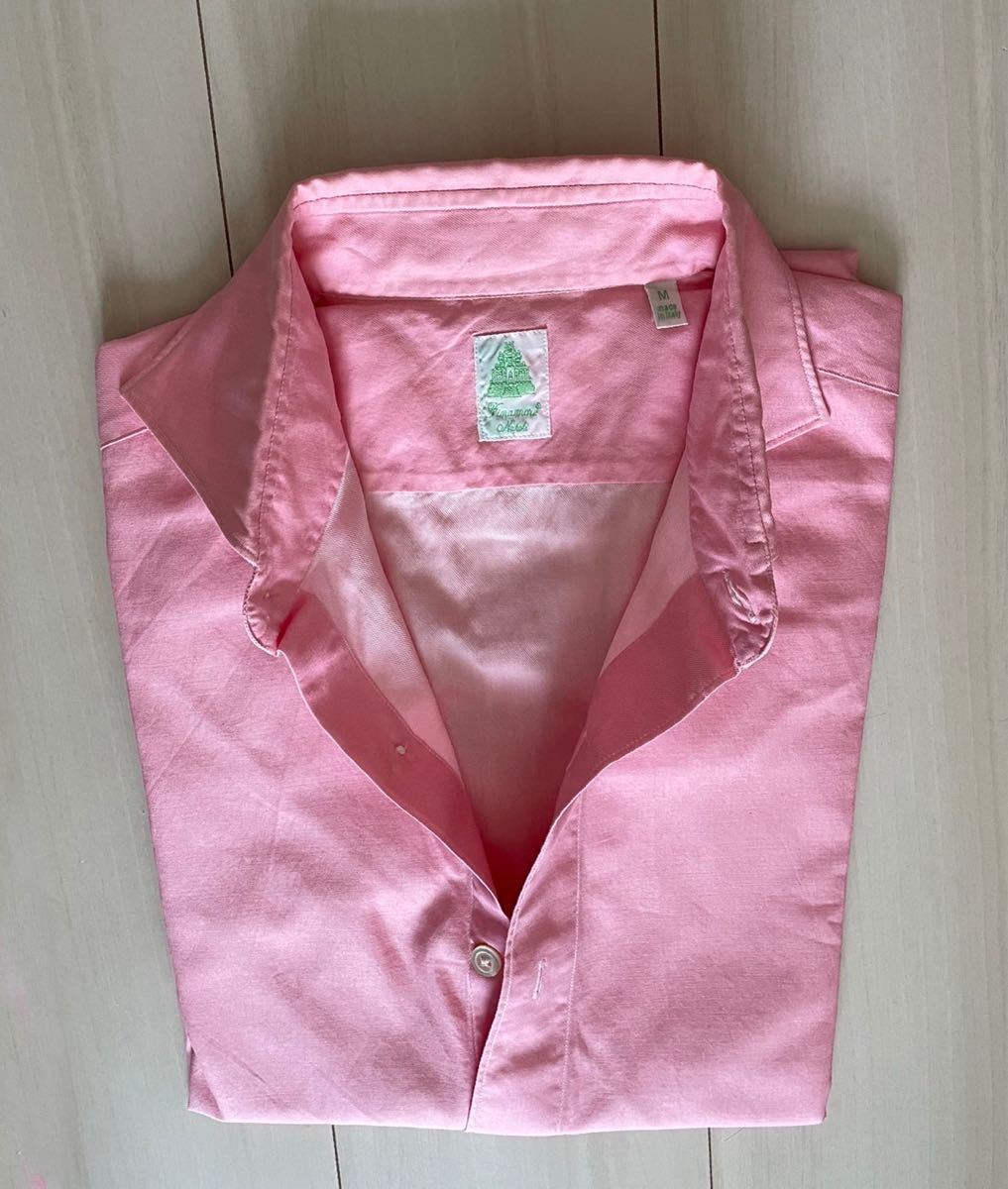 欲しいの finamore ピンク　シャツ　バーニーズニューヨーク napori シャツ