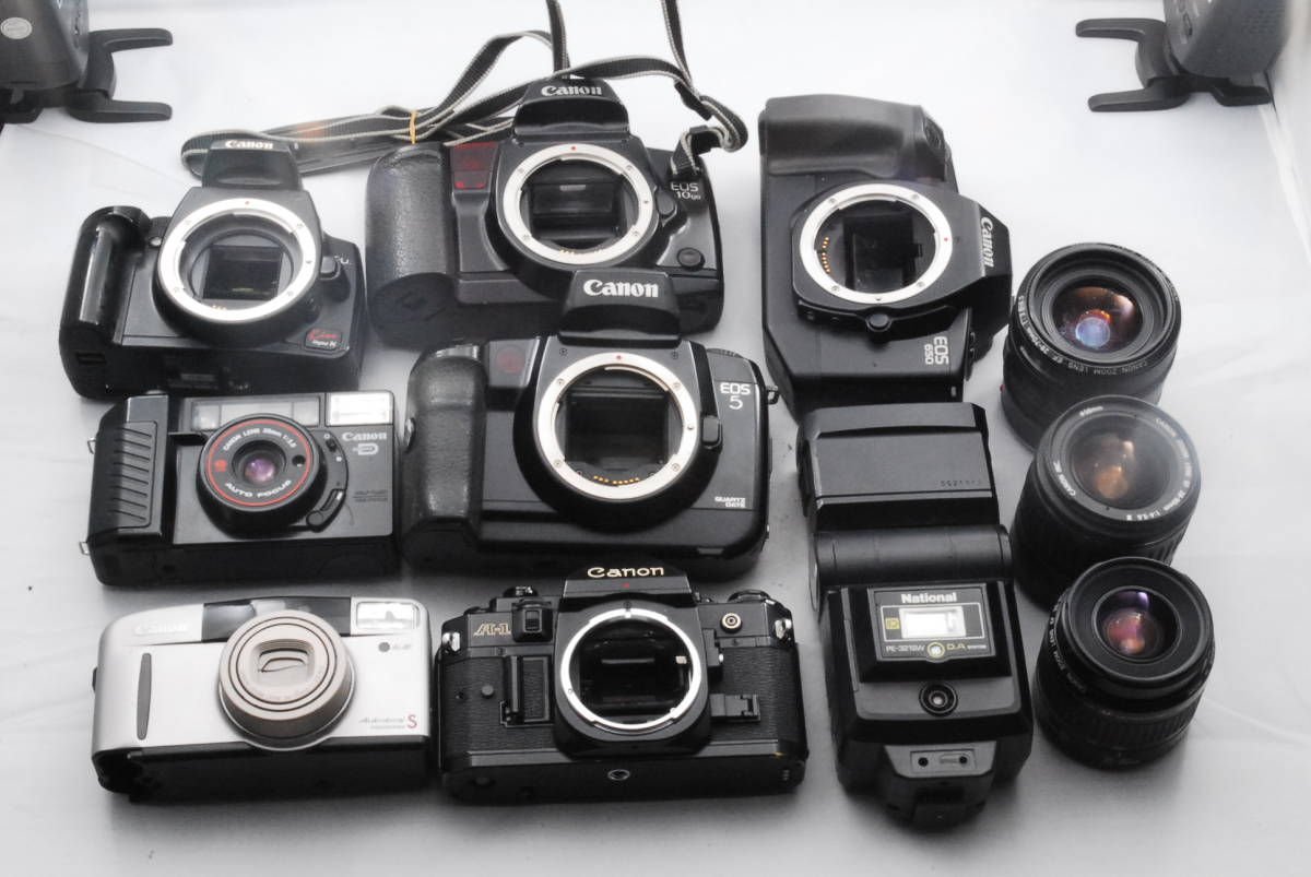 ジャンク品まとめ売り キャノン Canon A-1 Black 他 カメラ本体全７台 