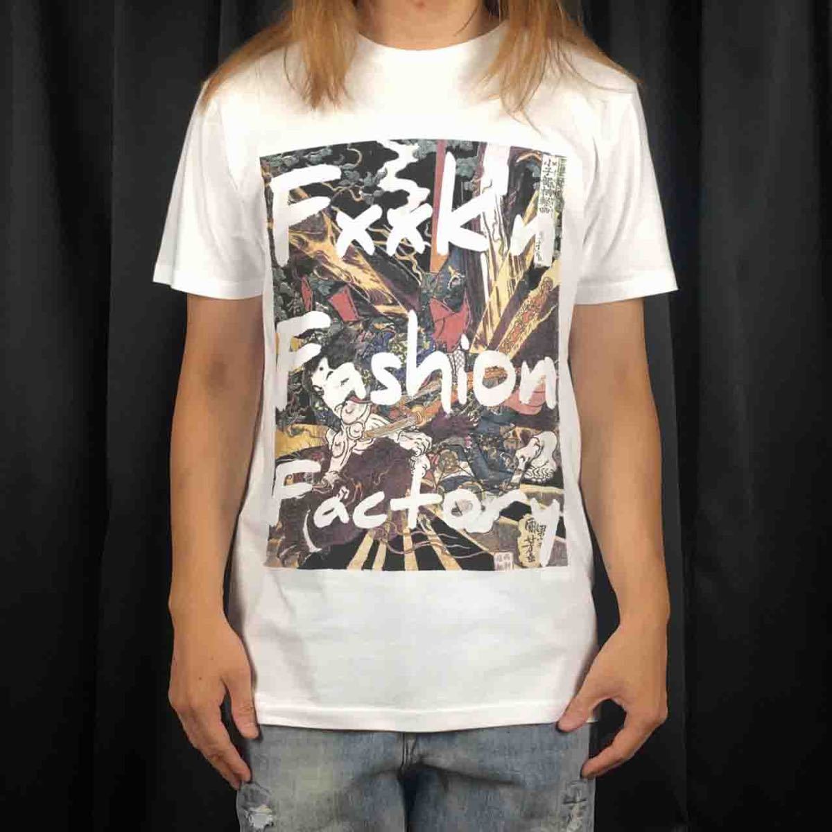 新品 ビッグ プリント 歌舞伎 浮世絵 日本 Fxxk'n Fashion Factory グラフィティTシャツ S M L XL オーバー サイズ XXL~5XL ロンT パーカー_画像1