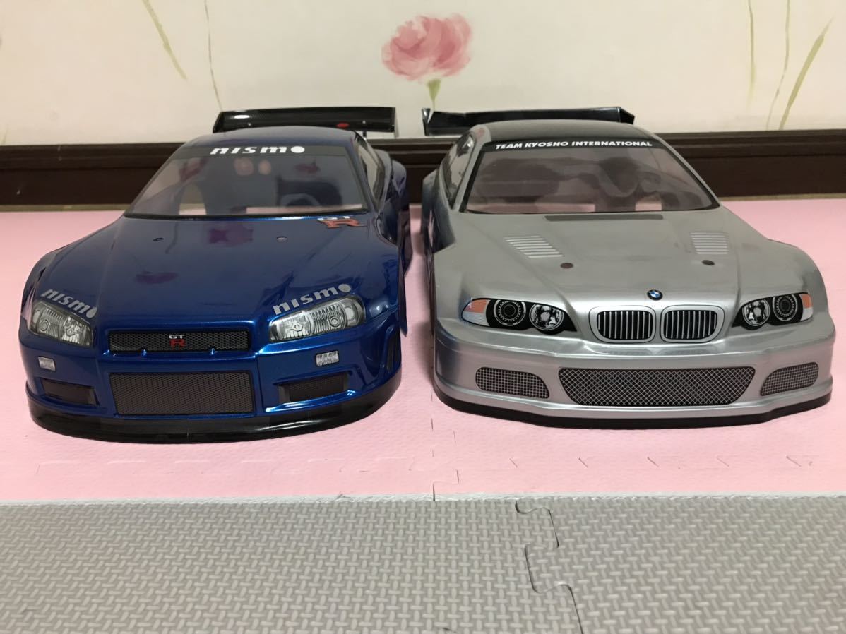 送料無料　1/10 日産　スカイライン　GT-R R34 BMW M3 HPI ラジコン　ボディ　セット　NISSAN SKYLINE