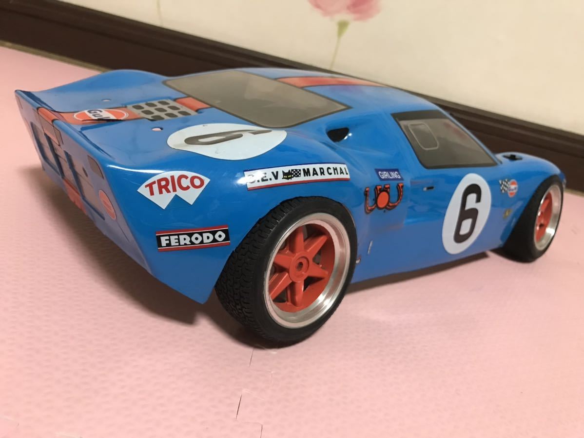 送料無料　1/10 フォード　GT40 ルマン　レースカー　ラジコン　ボディ　タイヤホイールセット　FORD Le Mans RACING CAR RC BODY