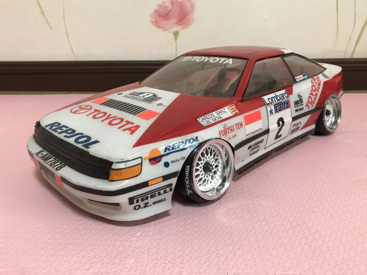 送料無料　1/10 トヨタ　セリカ　GT-FOUR ラリーカー　ラジコン　ボディ　タミヤ　TAMIYA TOYOTA CELICA RALLY CAR RC BODY