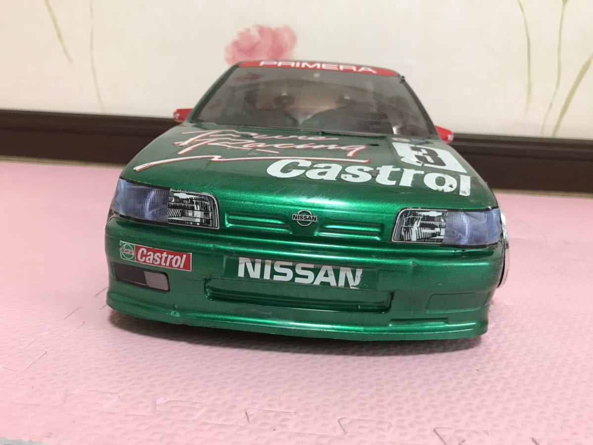 送料無料　1/10 日産　プリメーラ　カストロール　レースカー　ラジコン　ボディ　タミヤ　TAMIYA NISSAN PRIMERA CASTROL RC BODY