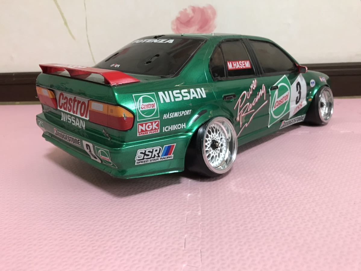 送料無料　1/10 日産　プリメーラ　カストロール　レースカー　ラジコン　ボディ　タミヤ　TAMIYA NISSAN PRIMERA CASTROL RC BODY