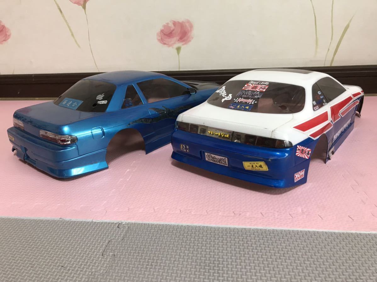 送料無料 1/10 埠頭ドリフト 日産 シルビア S14 ワンビア S13 ラジコン